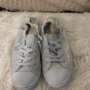 Converse Shimmering Silver Low-Tops